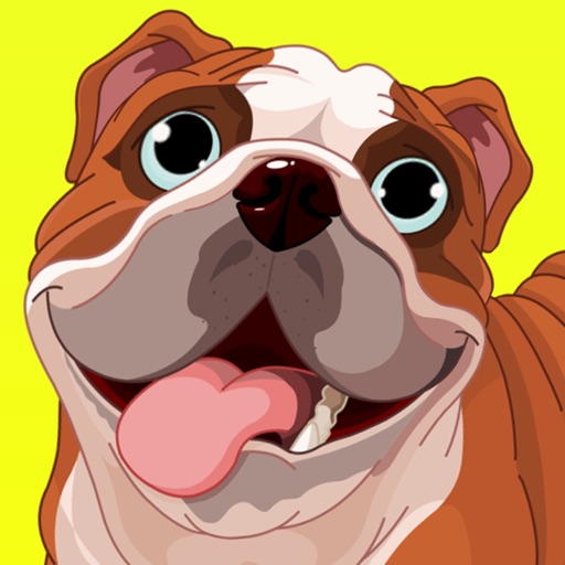 Pet Bulldog 3D icon