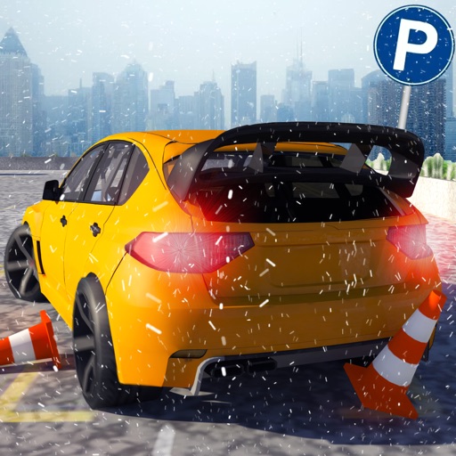 Multi-Level Snow Car Parking Mania 3D Simulator iOS App
