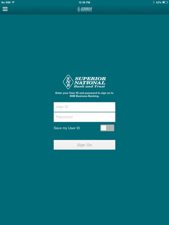 SNB Business Banking for iPad