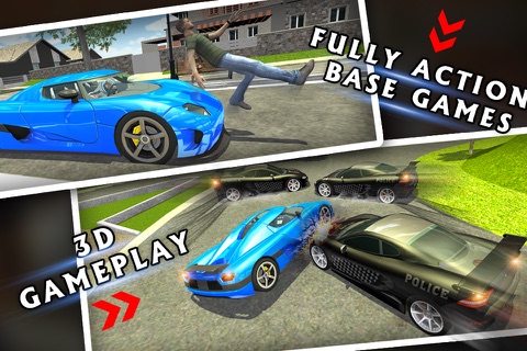 Police Car VS Criminal Chase Sim-ulator screenshot 2