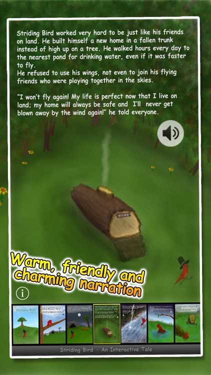 Striding Bird - An inspirational tale for kids screenshot-3