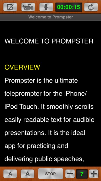 Prompster Pro™ - The Teleprompter screenshot-4