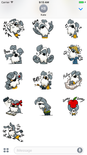 Funny Schnauzer - Cute stickers for iMessage(圖3)-速報App