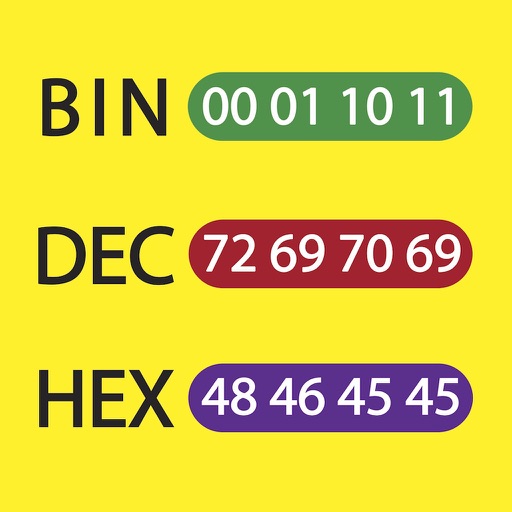 Bin Dec Hex Text Converter with Calculator icon