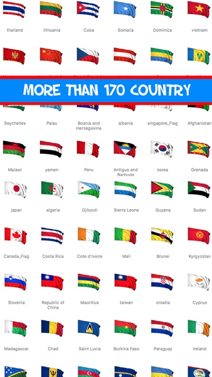 Flags Stickers of the World Countries all 3d Emoji screenshot-4