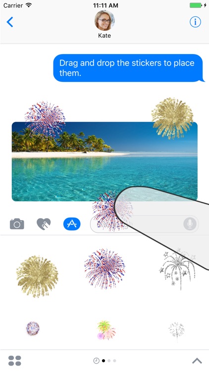 Animated Fireworks Sticker Pack