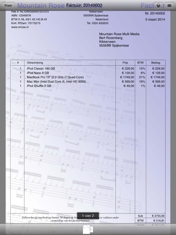 Facturama voor iPad screenshot 3
