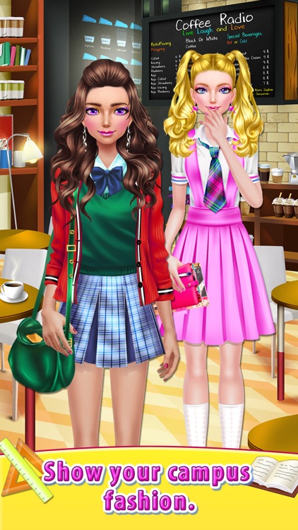 High School Girl - Dress Me Up: Face Change Game screenshot-3