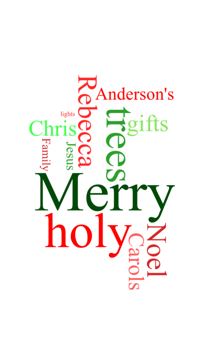 Create Custom Christmas Word Clouds