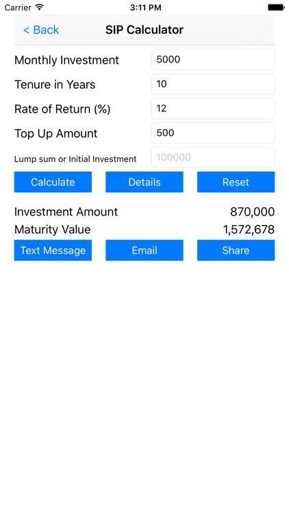 Mutual Fund SIP Calculator