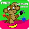 Monkeys Game Coloring For Family