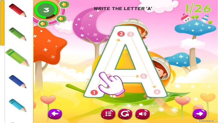 ABC Writing Letters Handwriting Preschool Practice