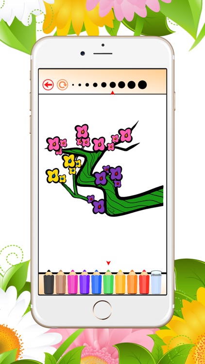 Coloring Book Folwer, Tree: Learn to draw & Paint