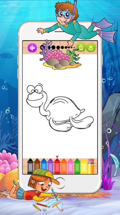 Coloring Book Seapet - Books for kids and adults screenshot-3