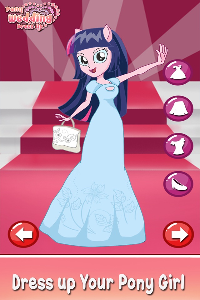 Bride Pony wedding girl princess dress up makeover screenshot 4