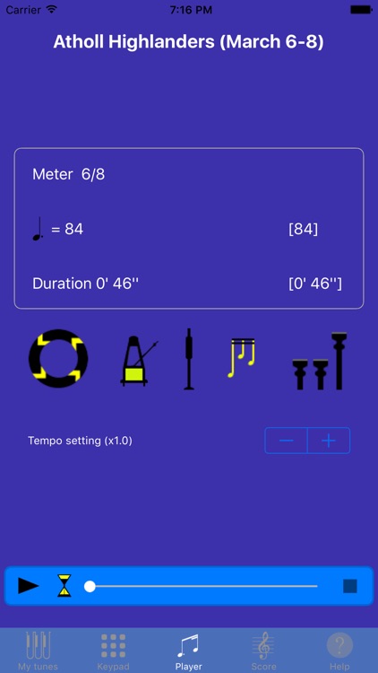 Bagpipes training with PocketPipes