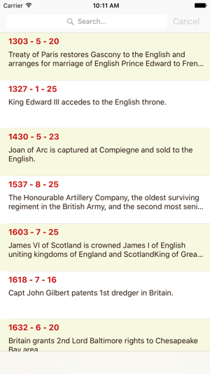 Timeline of United Kingdom history exper