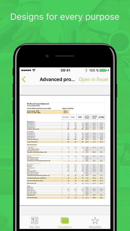 Templates for Excel Pro