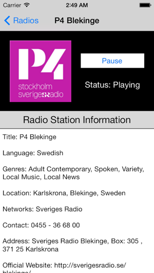 Sweden Radio Live Player (Swedish / Sverige / Svenska)(圖4)-速報App