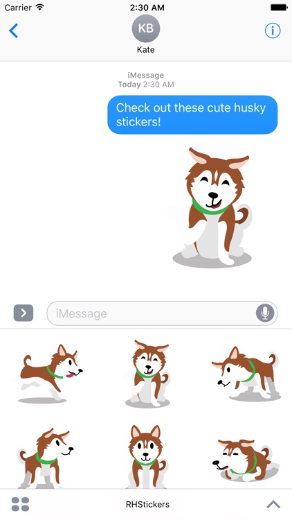Red Huskies Sticker Pack