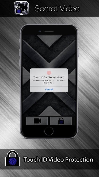Secret Video Touch ID and Password Protection Vault