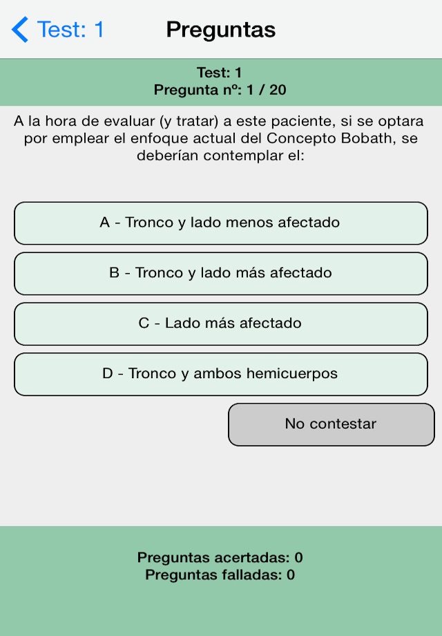 Fisioterapia Test screenshot 2