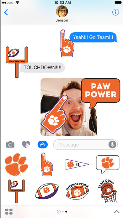 How to cancel & delete Clemson Tigers Stickers for iMessage from iphone & ipad 1