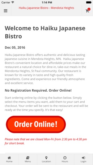 Haiku Japanese Bistro St Paul(圖1)-速報App