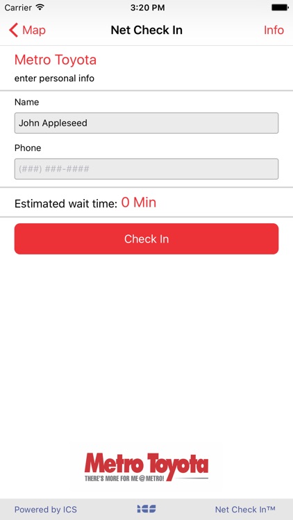 Net Check In - Metro Toyota
