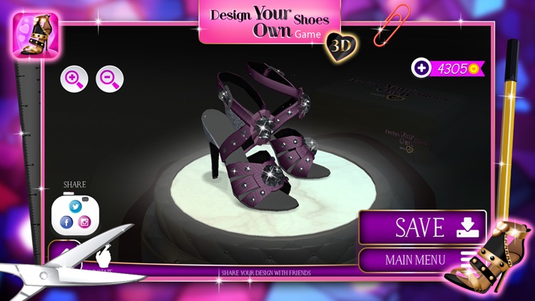 Design Your Own Shoes 3D - Top High Heels Designer and Fashion Stylist Game for Girls screenshot-4