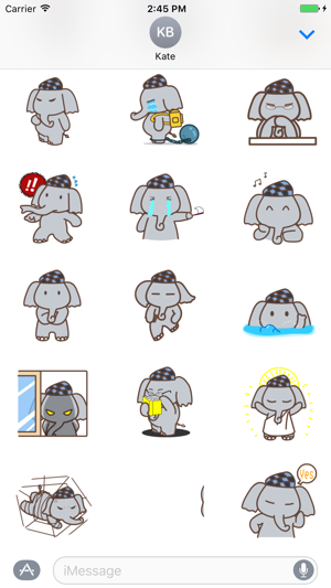 Animated Kid Elephant - Fx Sticker(圖3)-速報App