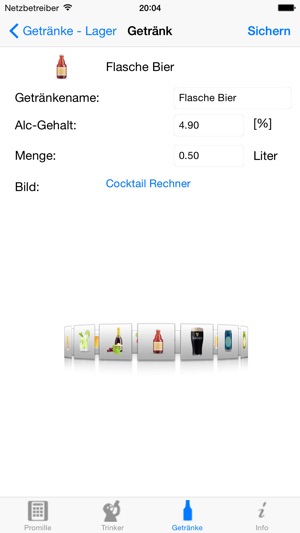 Promille Calc Im App Store