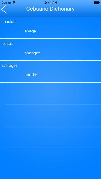 Cebuano Dictionary Offline screenshot-4