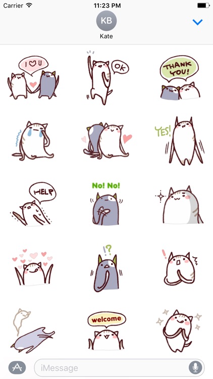 Cute Puss Stickers Pack for iMessage