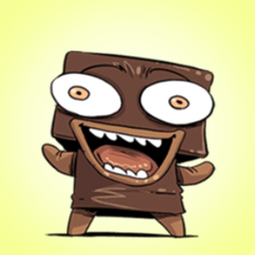 Funny Chocolate > Stickers! icon