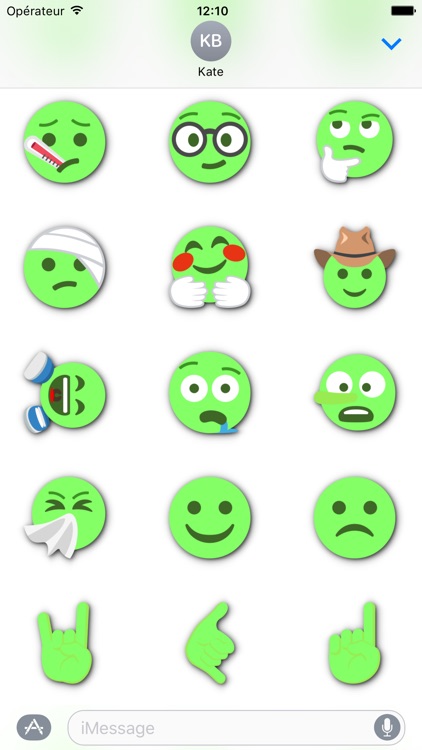 GREEN Emoji • Stickers for iMessage screenshot-4