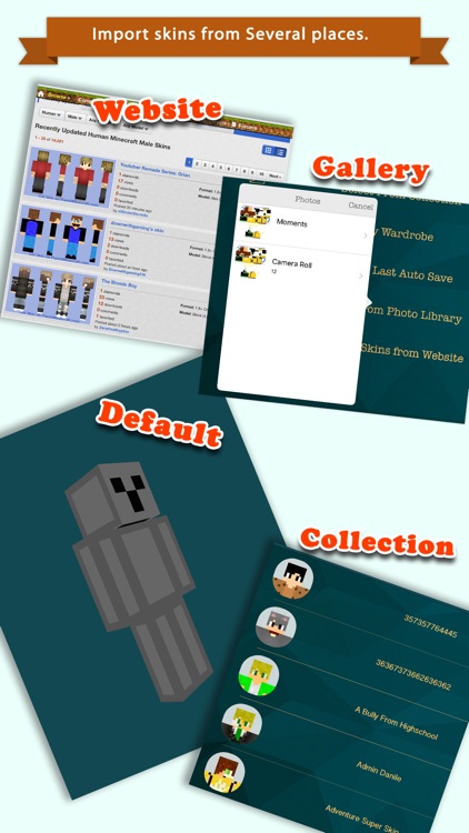 3D Boy Skin Editor For Minecraft PE+PC