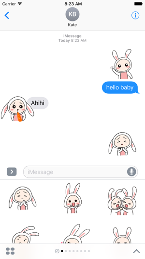 Super cute rabbit Animated - Fx Sticker(圖2)-速報App