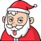 Grumpy Santa Xmas Stickers