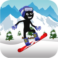 Activities of Stick-man Ski-ing fun Down-hill Sport Course Race