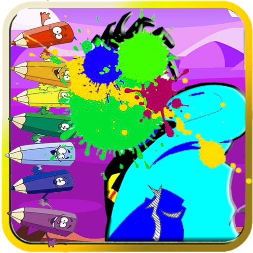 Coloring Page For Kids Game Static Shock Version iOS App