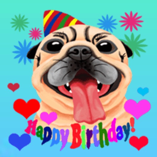 Sticker Pug Lily icon