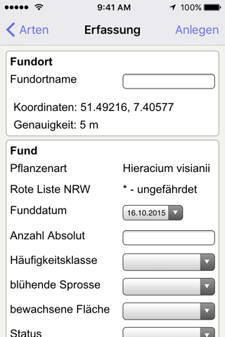 Floristische Kartierung NRW screenshot 2