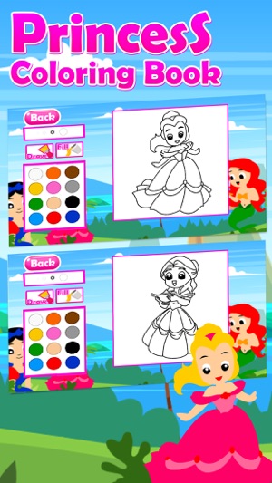 Princess Coloring Kids Game(圖2)-速報App