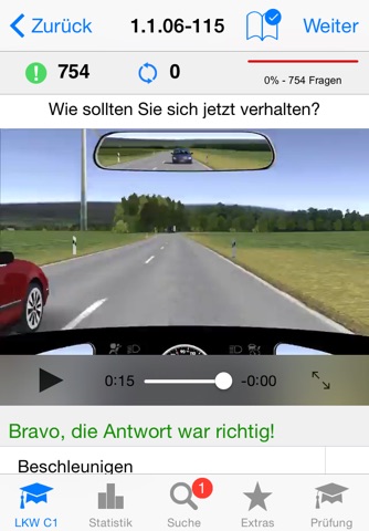 Führerschein Klasse C1 - LKW screenshot 2