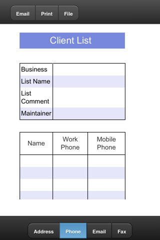 Client List screenshot 2