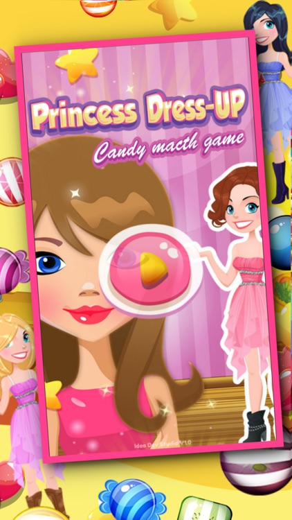 Princess Dress UP Candy Macth 3 Game