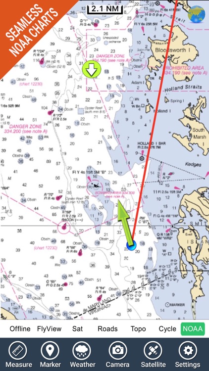 Virginia to New Jersey HD - GPS Chart Navigator