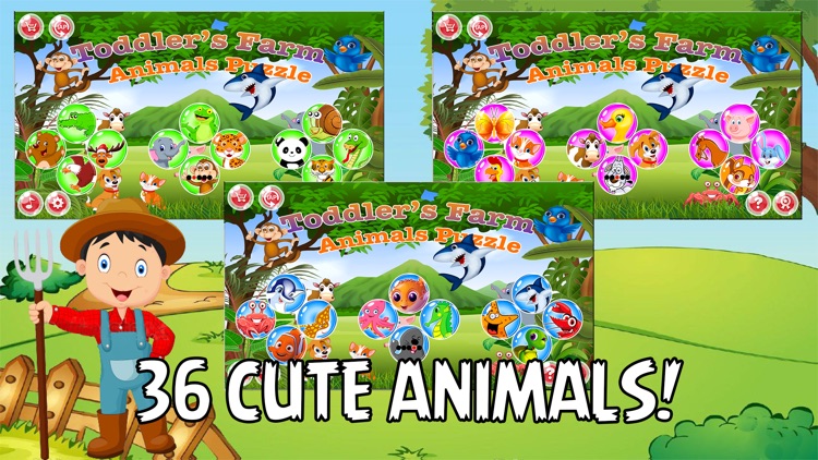 Farm Animals Jigsaws Puzzles Games Kids & Toddlers screenshot-3