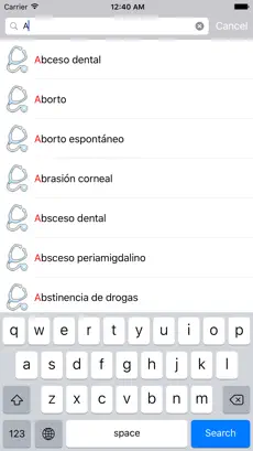 Captura 3 Enfermedades y Trastornos diccionario iphone